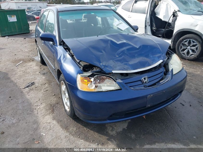 2003 Honda Civic Ex VIN: 1HGES26763L020659 Lot: 40839863