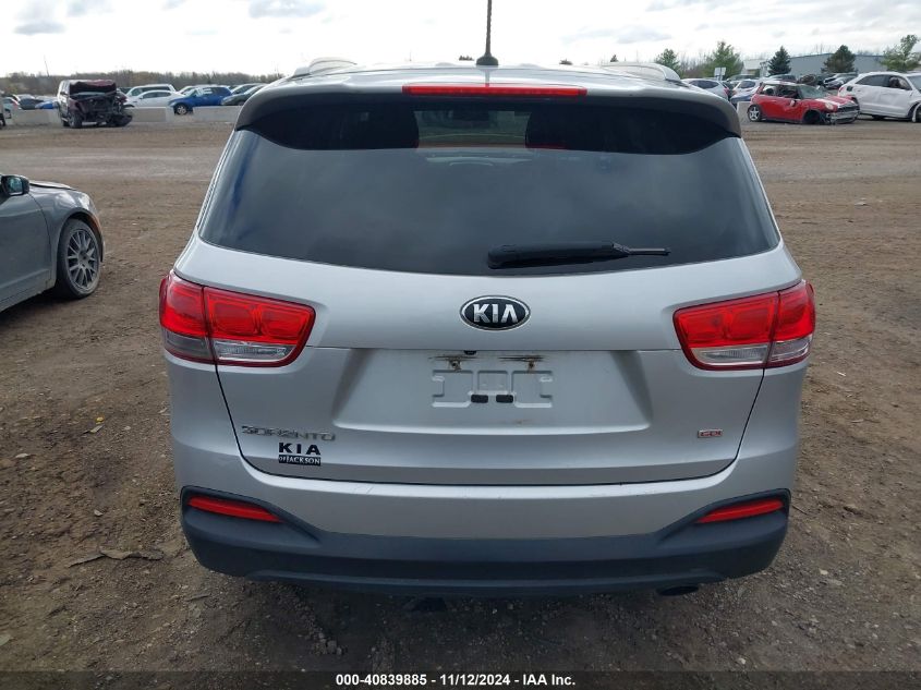 2016 Kia Sorento 2.4L Lx VIN: 5XYPGDA30GG078096 Lot: 40839885