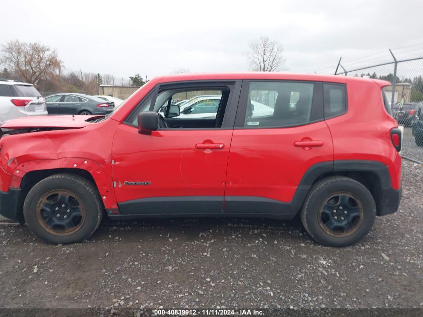 2017 Jeep Renegade Sport Fwd VIN: ZACCJAAB0HPF88214 Lot: 40839912