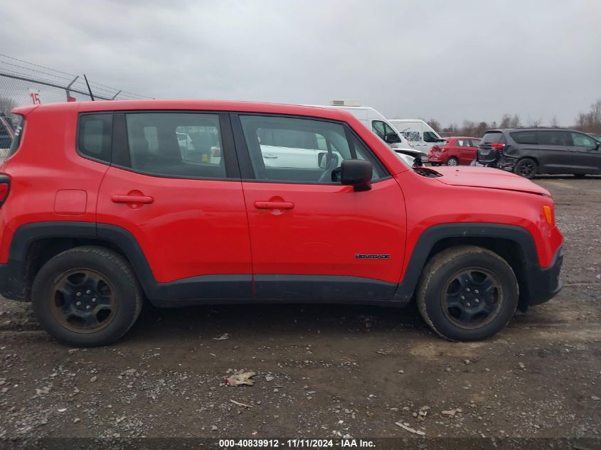 2017 Jeep Renegade Sport Fwd VIN: ZACCJAAB0HPF88214 Lot: 40839912