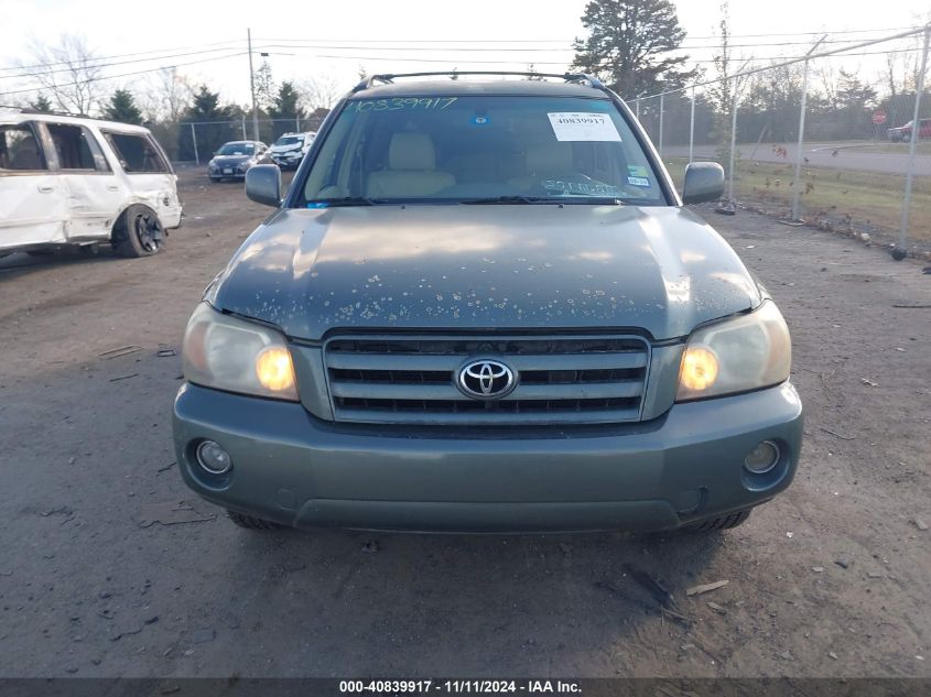 2005 Toyota Highlander Limited V6 VIN: JTEDP21A550071245 Lot: 40839917