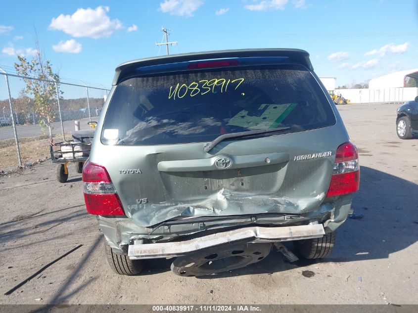 2005 Toyota Highlander Limited V6 VIN: JTEDP21A550071245 Lot: 40839917