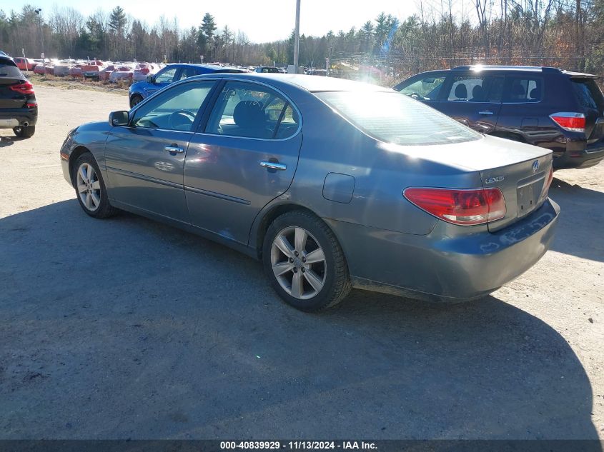 2005 Lexus Es 330 VIN: JTHBA30G955130761 Lot: 40839929