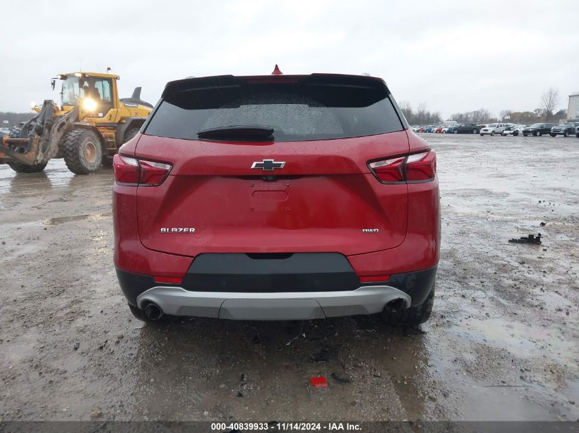 2020 Chevrolet Blazer Awd 3Lt VIN: 3GNKBJRS5LS552756 Lot: 40839933