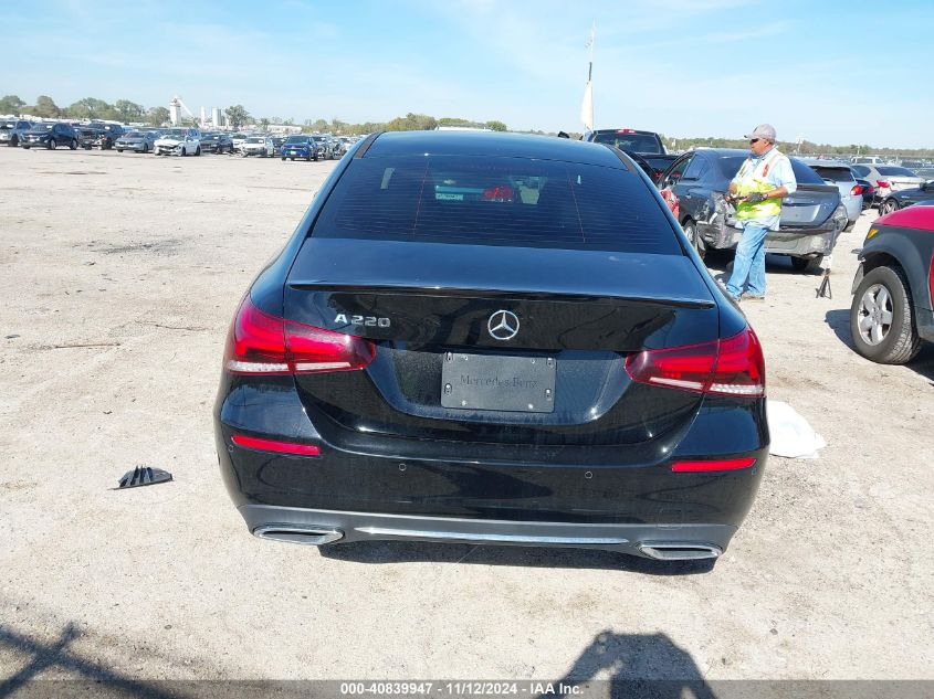 2021 Mercedes-Benz A 220 VIN: W1K3G4EB1MJ254820 Lot: 40839947