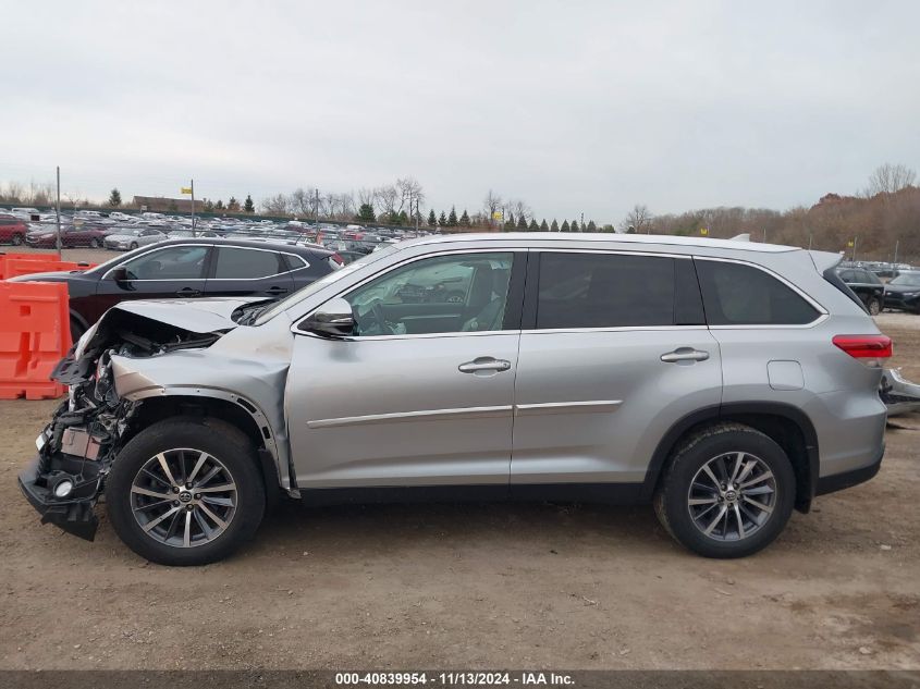 2019 Toyota Highlander Xle VIN: 5TDJZRFH6KS585971 Lot: 40839954