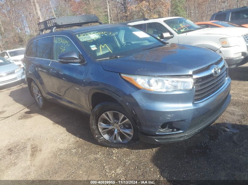 2015 Toyota Highlander Le Plus V6 VIN: 5TDBKRFH0FS121640 Lot: 40839955