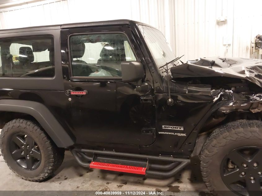 2018 Jeep Wrangler Jk Sport S 4X4 VIN: 1C4GJWAG6JL923934 Lot: 40839959