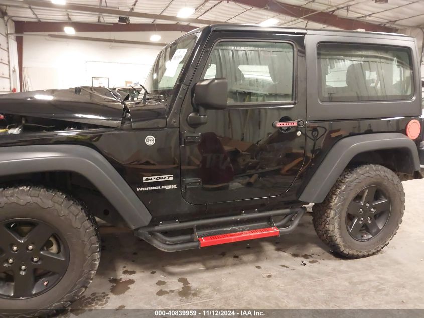 2018 Jeep Wrangler Jk Sport S 4X4 VIN: 1C4GJWAG6JL923934 Lot: 40839959