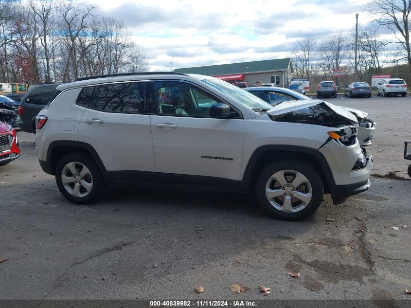 2022 Jeep Compass Latitude 4X4 VIN: 3C4NJDBB7NT126908 Lot: 40839982