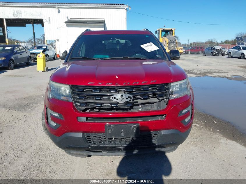 2016 Ford Explorer Sport VIN: 1FM5K8GT6GGB38623 Lot: 40840017