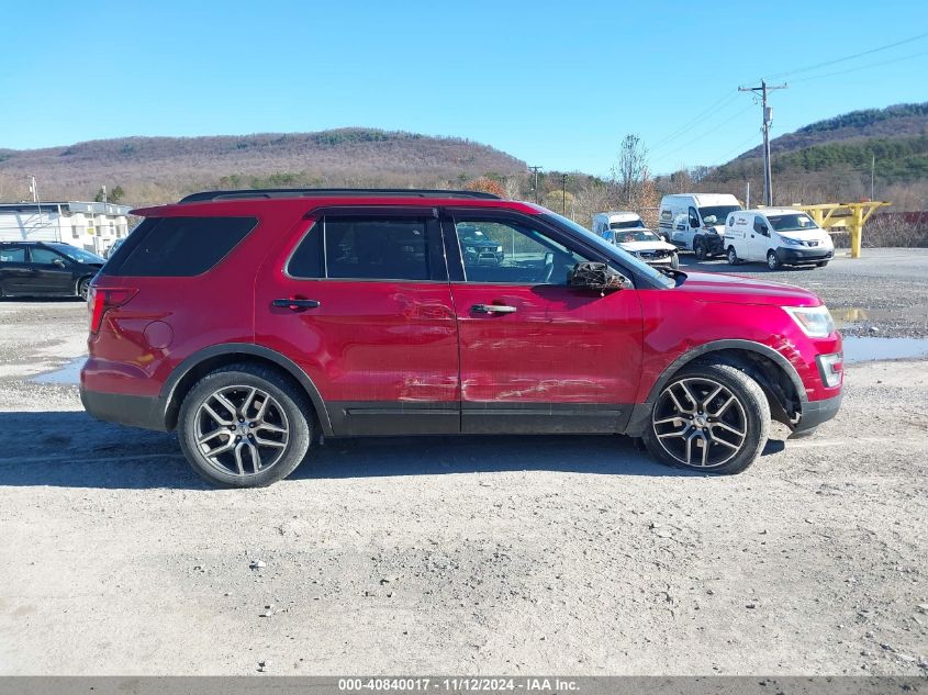 2016 Ford Explorer Sport VIN: 1FM5K8GT6GGB38623 Lot: 40840017