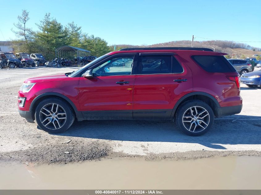 2016 Ford Explorer Sport VIN: 1FM5K8GT6GGB38623 Lot: 40840017