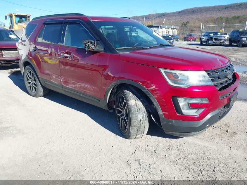 2016 Ford Explorer Sport VIN: 1FM5K8GT6GGB38623 Lot: 40840017