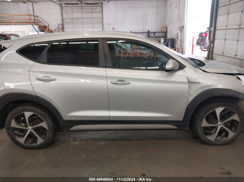 2017 Hyundai Tucson Sport VIN: KM8J3CA27HU582790 Lot: 40840042