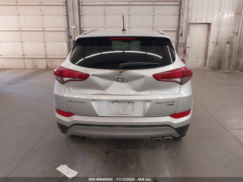 2017 Hyundai Tucson Sport VIN: KM8J3CA27HU582790 Lot: 40840042