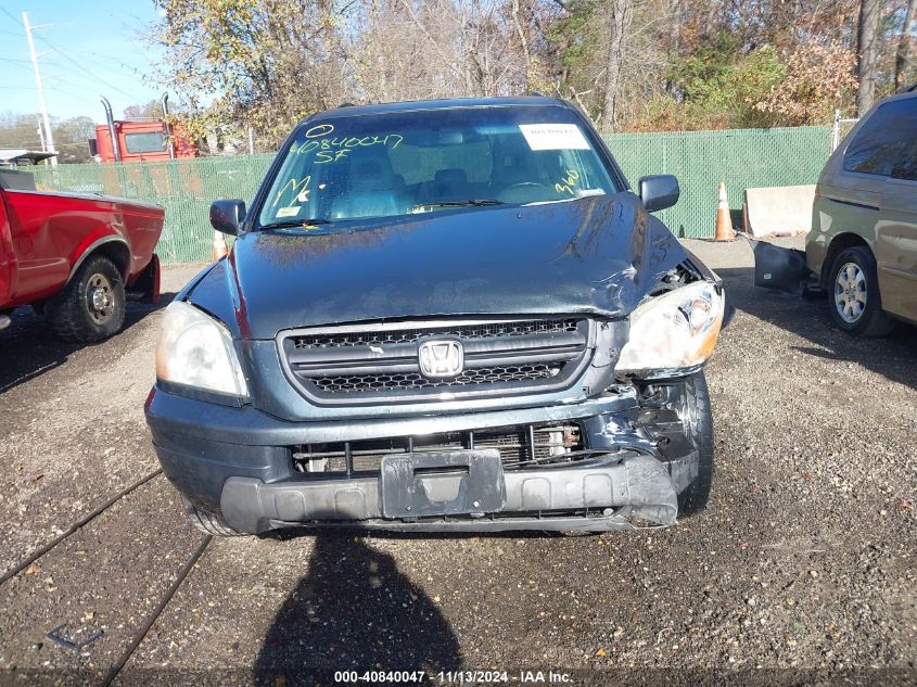 2005 Honda Pilot Ex-L VIN: 5FNYF18505B039204 Lot: 40840047