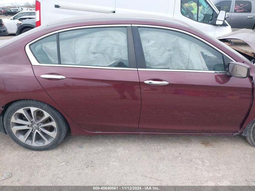 2013 HONDA ACCORD VIN: 1HGCR2F53DA074631