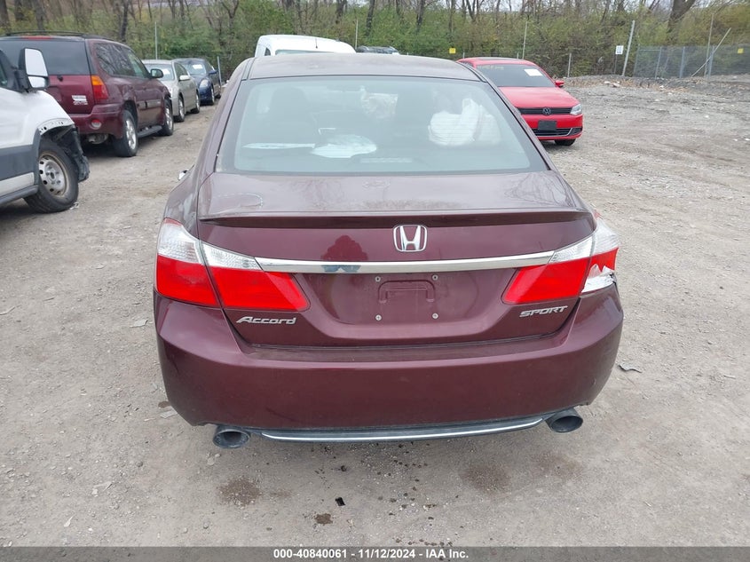 2013 HONDA ACCORD VIN: 1HGCR2F53DA074631