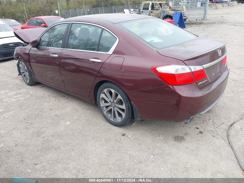 2013 HONDA ACCORD VIN: 1HGCR2F53DA074631