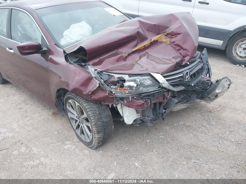 2013 HONDA ACCORD VIN: 1HGCR2F53DA074631