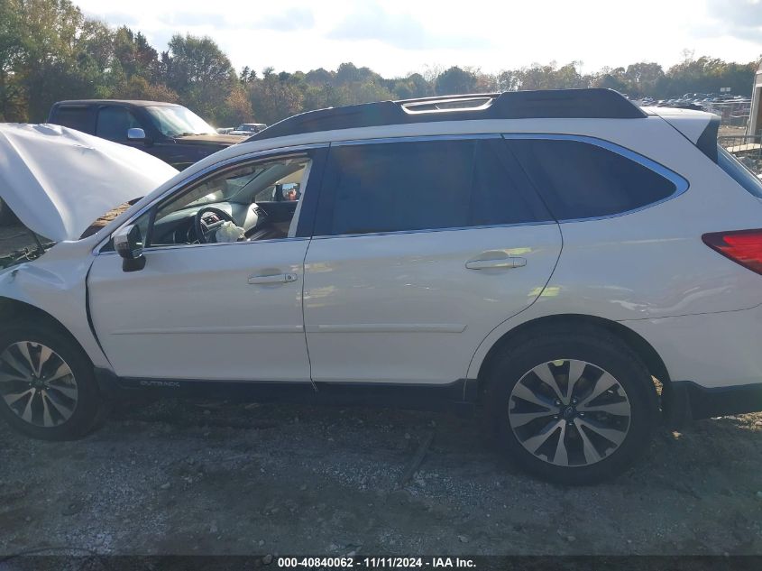 2015 Subaru Outback 2.5I Limited VIN: 4S4BSBNC5F3331807 Lot: 40840062