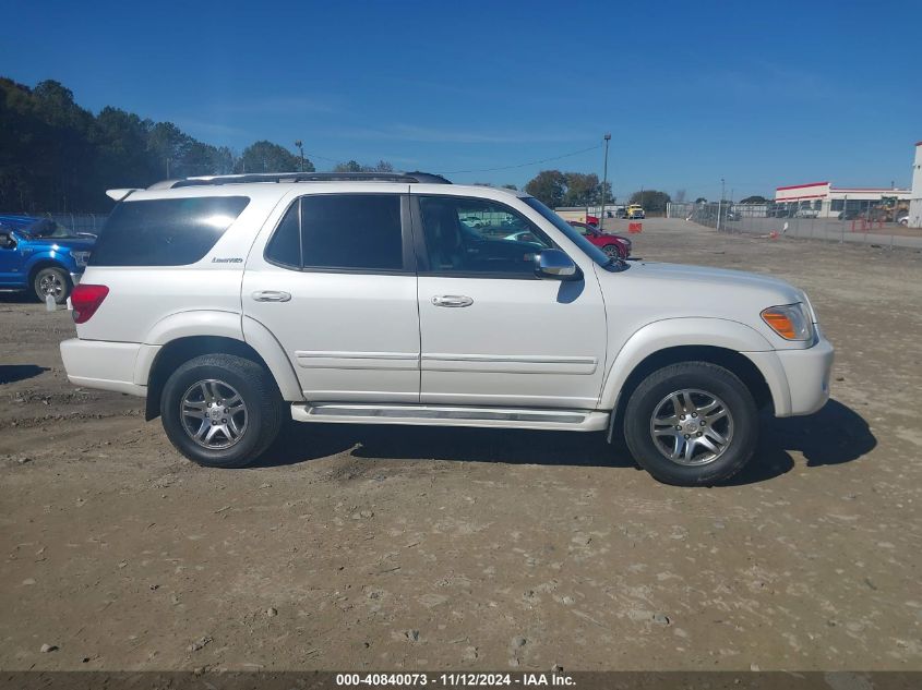 2007 Toyota Sequoia Limited V8 VIN: 5TDZT38AX7S291143 Lot: 40840073