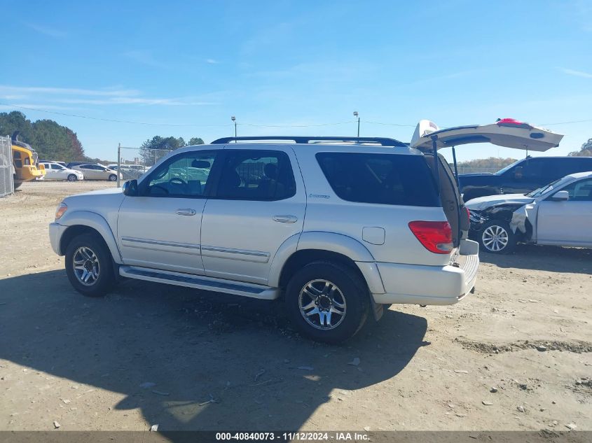 2007 Toyota Sequoia Limited V8 VIN: 5TDZT38AX7S291143 Lot: 40840073