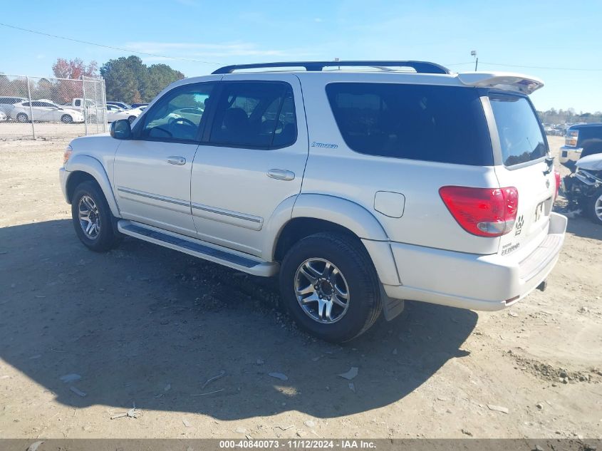 2007 Toyota Sequoia Limited V8 VIN: 5TDZT38AX7S291143 Lot: 40840073