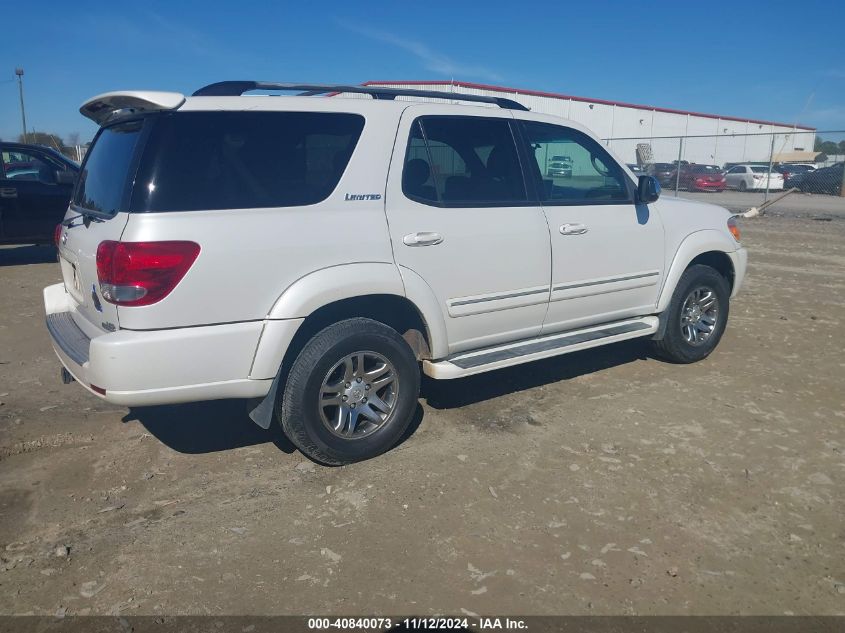 2007 Toyota Sequoia Limited V8 VIN: 5TDZT38AX7S291143 Lot: 40840073