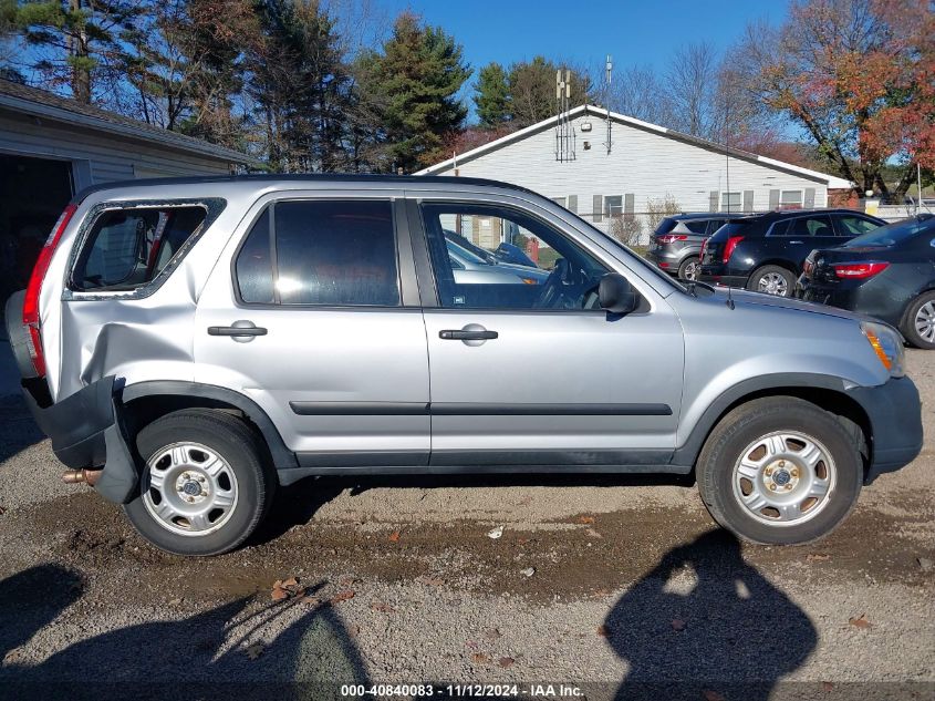 2005 Honda Cr-V Lx VIN: JHLRD78565C006320 Lot: 40840083