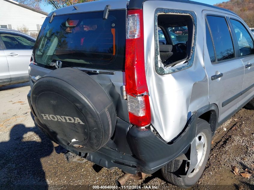 2005 Honda Cr-V Lx VIN: JHLRD78565C006320 Lot: 40840083