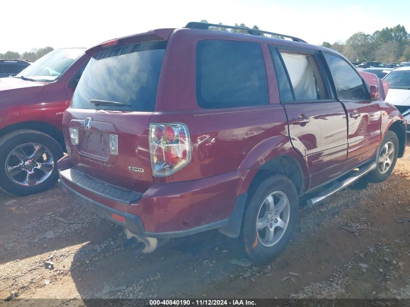 2006 Honda Pilot Ex-L VIN: 5FNYF18516B021800 Lot: 40840190