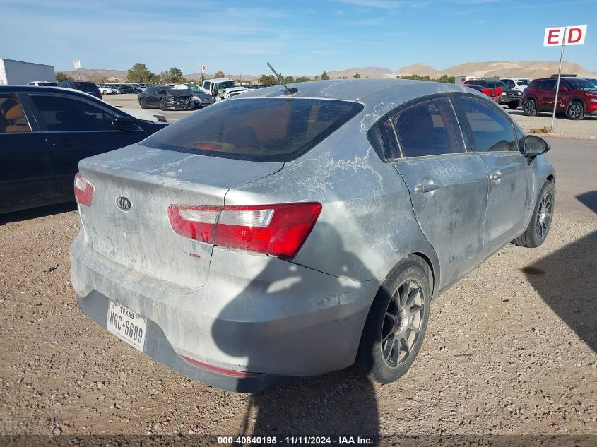 2016 Kia Rio Lx VIN: KNADM4A37G6666220 Lot: 40840195