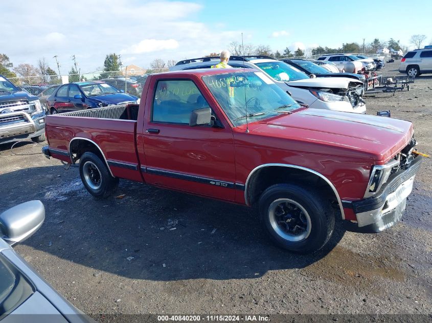 1993 Chevrolet S Truck S10 VIN: 1GCCS14R8P0196799 Lot: 40840200