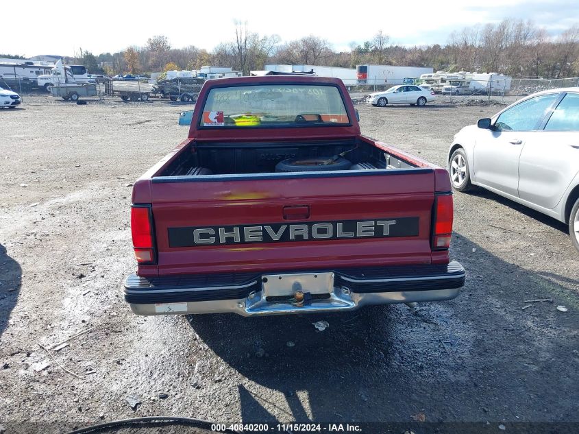 1993 Chevrolet S Truck S10 VIN: 1GCCS14R8P0196799 Lot: 40840200