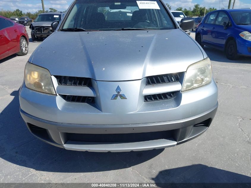 2006 Mitsubishi Outlander Ls VIN: JA4LX31FX6U050557 Lot: 40840208