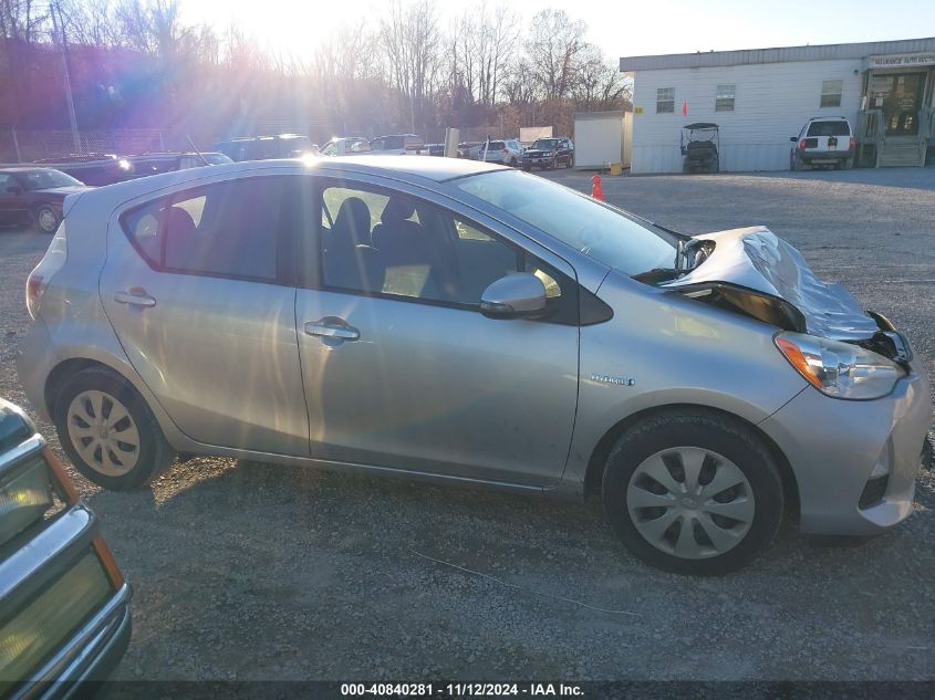 2014 Toyota Prius C Two VIN: JTDKDTB33E1072897 Lot: 40840281