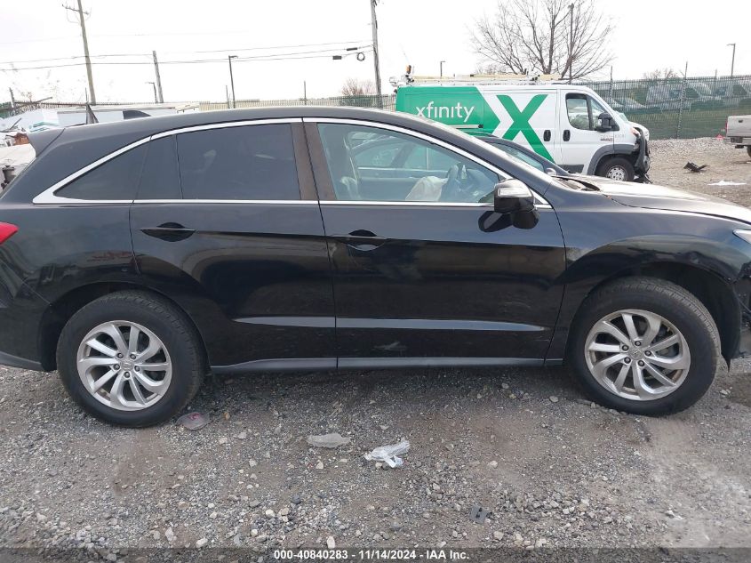 2018 Acura Rdx Technology Acurawatch Plus Packages/Technology Package VIN: 5J8TB4H56JL016526 Lot: 40840283