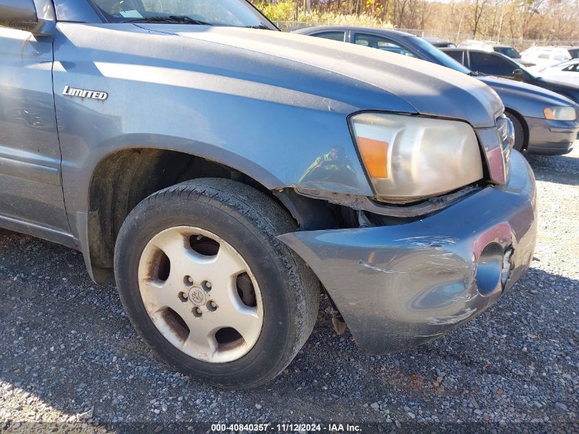 2004 Toyota Highlander Limited V6 VIN: JTEDP21A840031515 Lot: 40840357