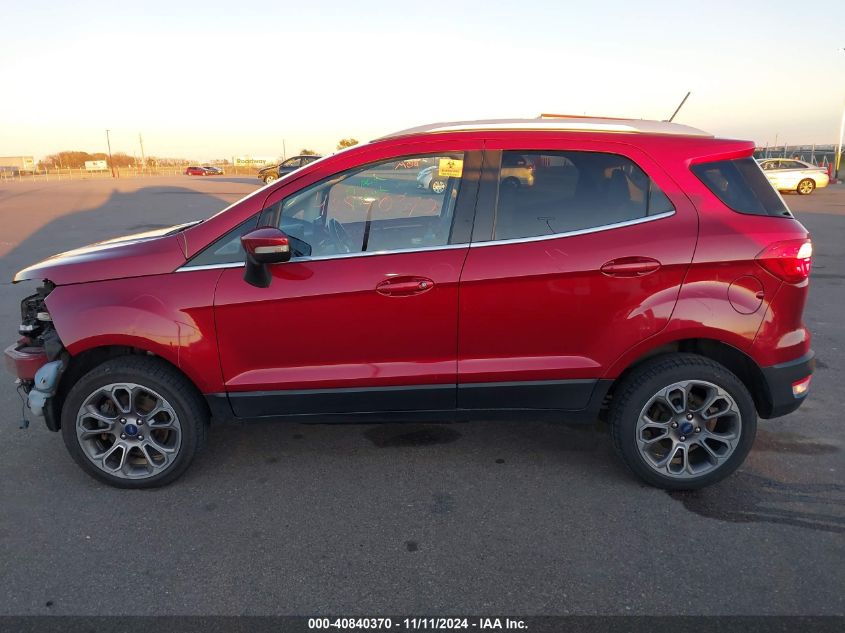 2018 Ford Ecosport Titanium VIN: MAJ6P1WL8JC160162 Lot: 40840370