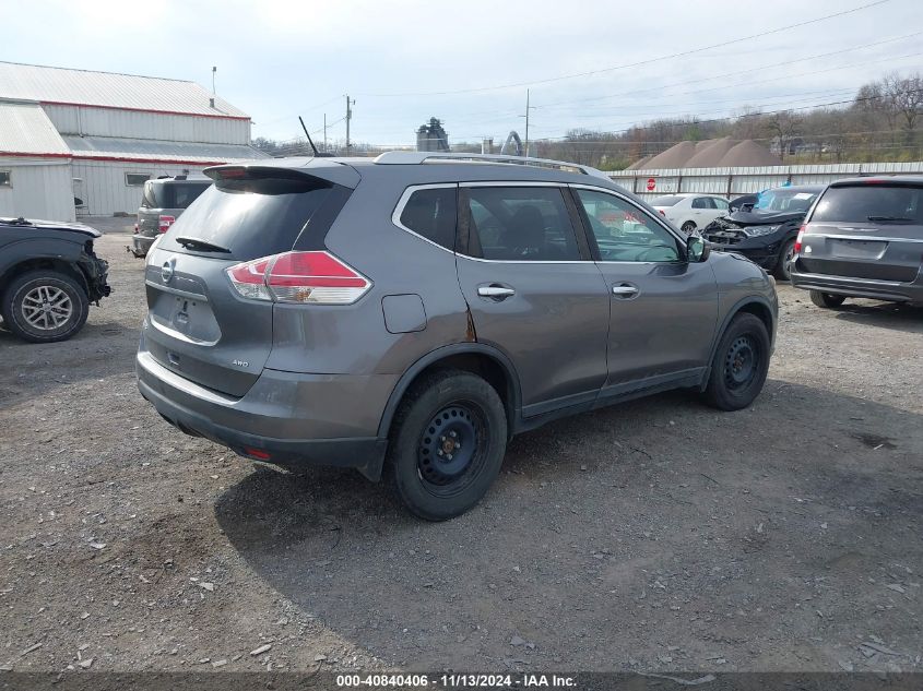 VIN KNMAT2MV3GP665375 2016 Nissan Rogue, S no.4