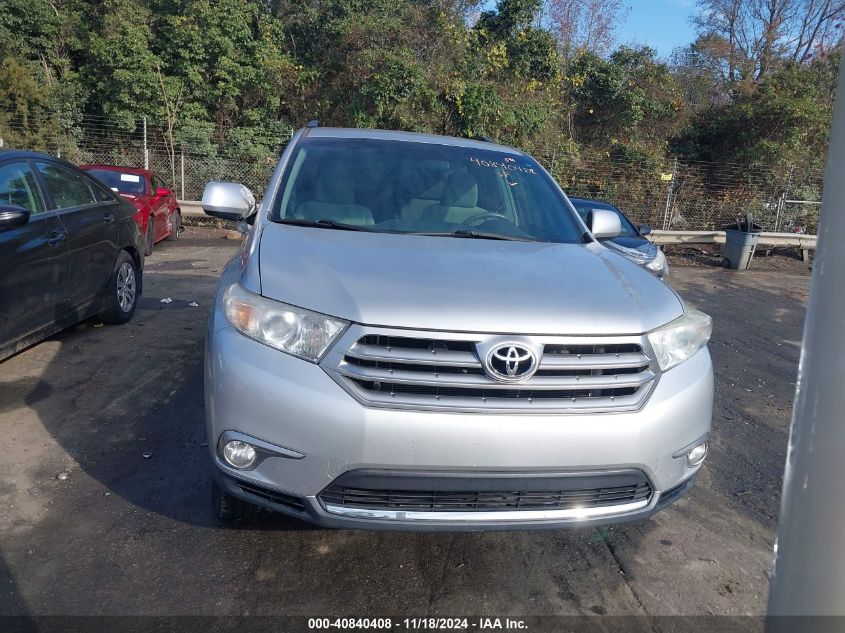 2013 Toyota Highlander Base Plus V6 VIN: 5TDZK3EH4DS110473 Lot: 40840408