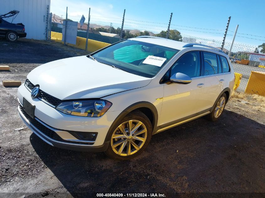 2017 Volkswagen Golf Alltrack Tsi S/Tsi Se/Tsi Sel VIN: 3VWH17AU4HM519617 Lot: 40840409