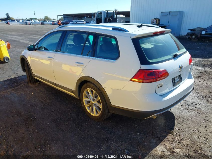 2017 Volkswagen Golf Alltrack Tsi S/Tsi Se/Tsi Sel VIN: 3VWH17AU4HM519617 Lot: 40840409