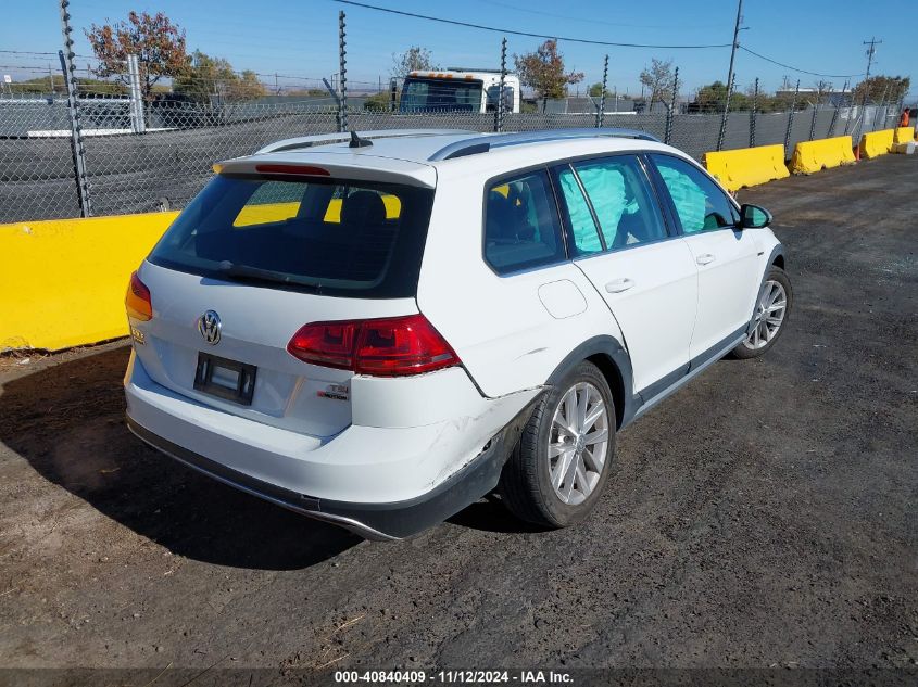 2017 Volkswagen Golf Alltrack Tsi S/Tsi Se/Tsi Sel VIN: 3VWH17AU4HM519617 Lot: 40840409