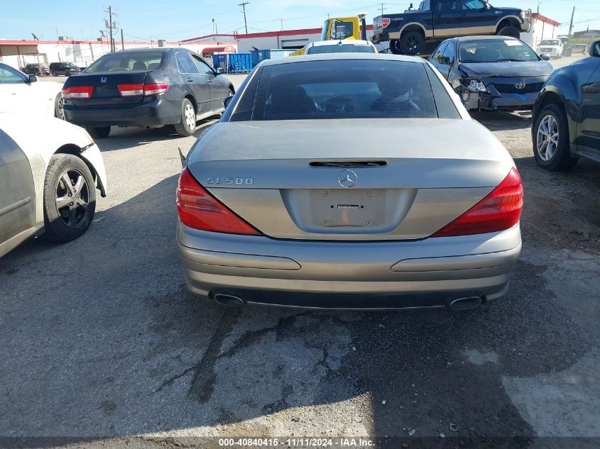 2003 Mercedes-Benz Sl 500 VIN: WDBSK75F63F050507 Lot: 40840415