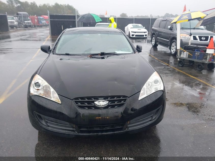 2012 Hyundai Genesis 2.0T R-Spec VIN: KMHHT6KD1CU068247 Lot: 40840421