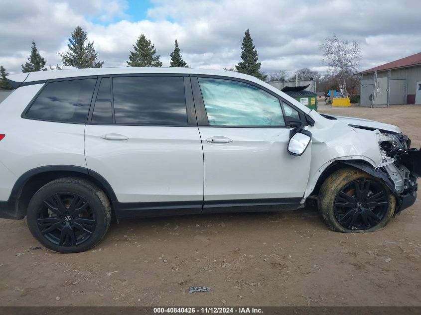 2021 Honda Passport Awd Sport VIN: 5FNYF8H28MB037861 Lot: 40840426