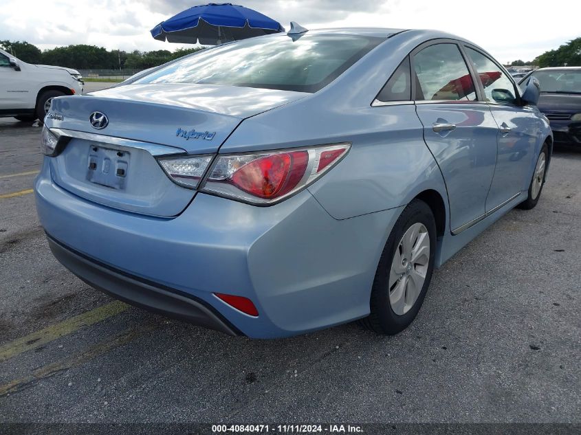 2013 Hyundai Sonata Hybrid VIN: KMHEC4A4XDA099153 Lot: 40840471